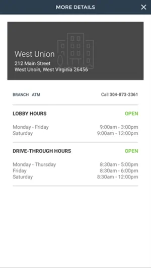 West Union Bank Mobile screenshot 3