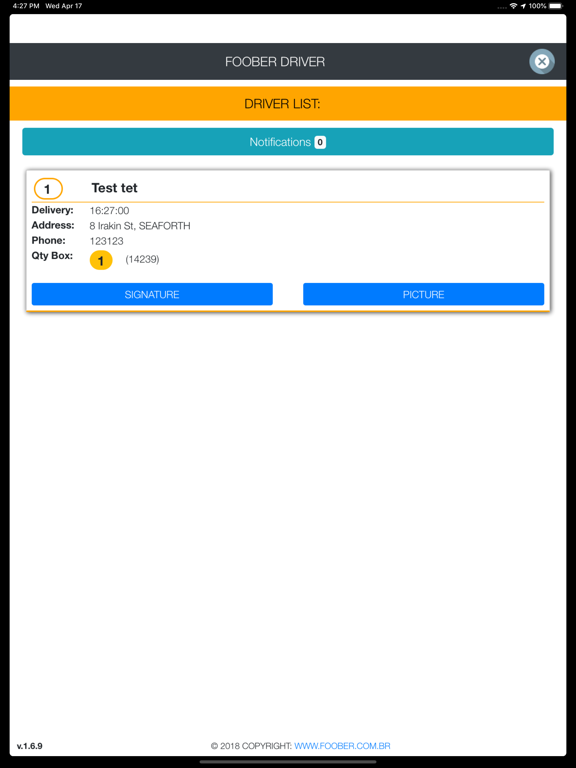Screenshot #4 pour Foober Driver App