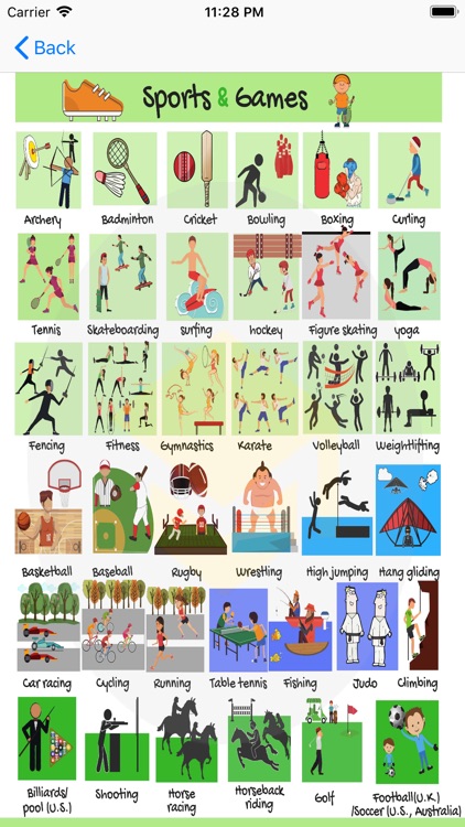 Sport and Games names screenshot-3