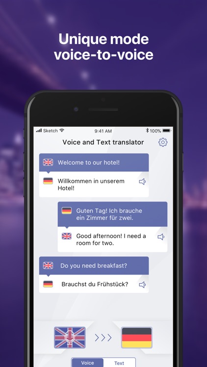 Voice and Text Translator App