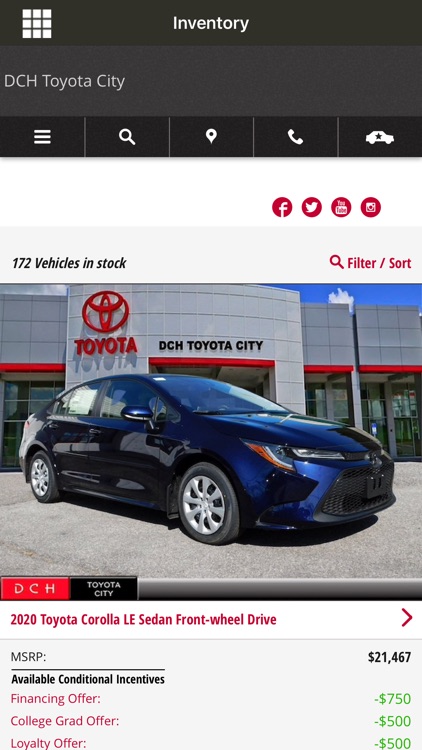 DCH Toyota City Dealership