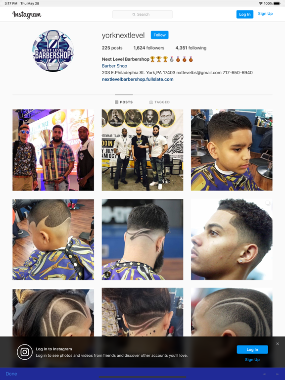 Next Level Barbershop iPad screenshot 4 - Business app