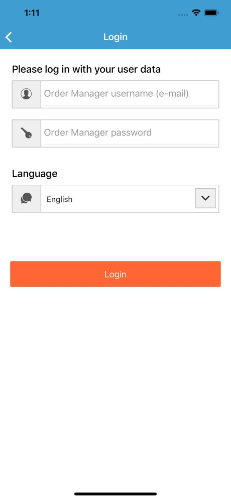 Order Manager App