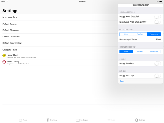 Tap Deck iPad screenshot 3 - Food & Drink app