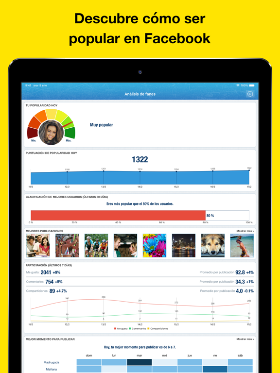 MyTopFollowers Pro Social iPad Capturas de pantalla