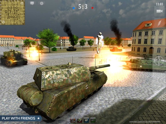 Armored Aces - Tank War Online iPad app afbeelding 3