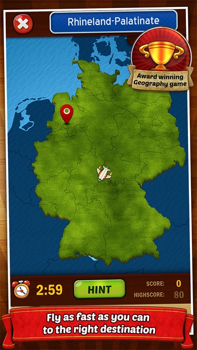 GeoFlight Germany Pro Screenshot