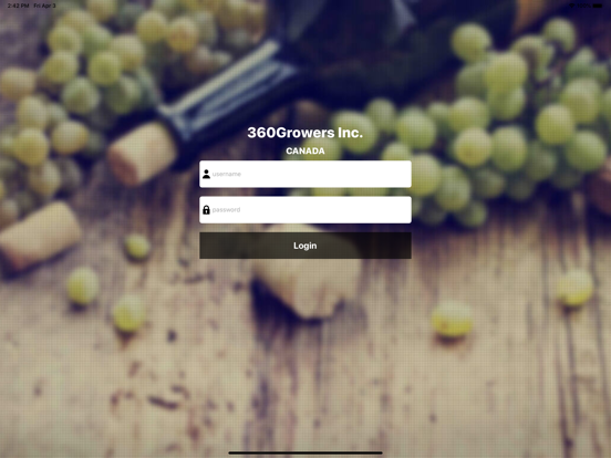360WineryRestaurant app screenshot