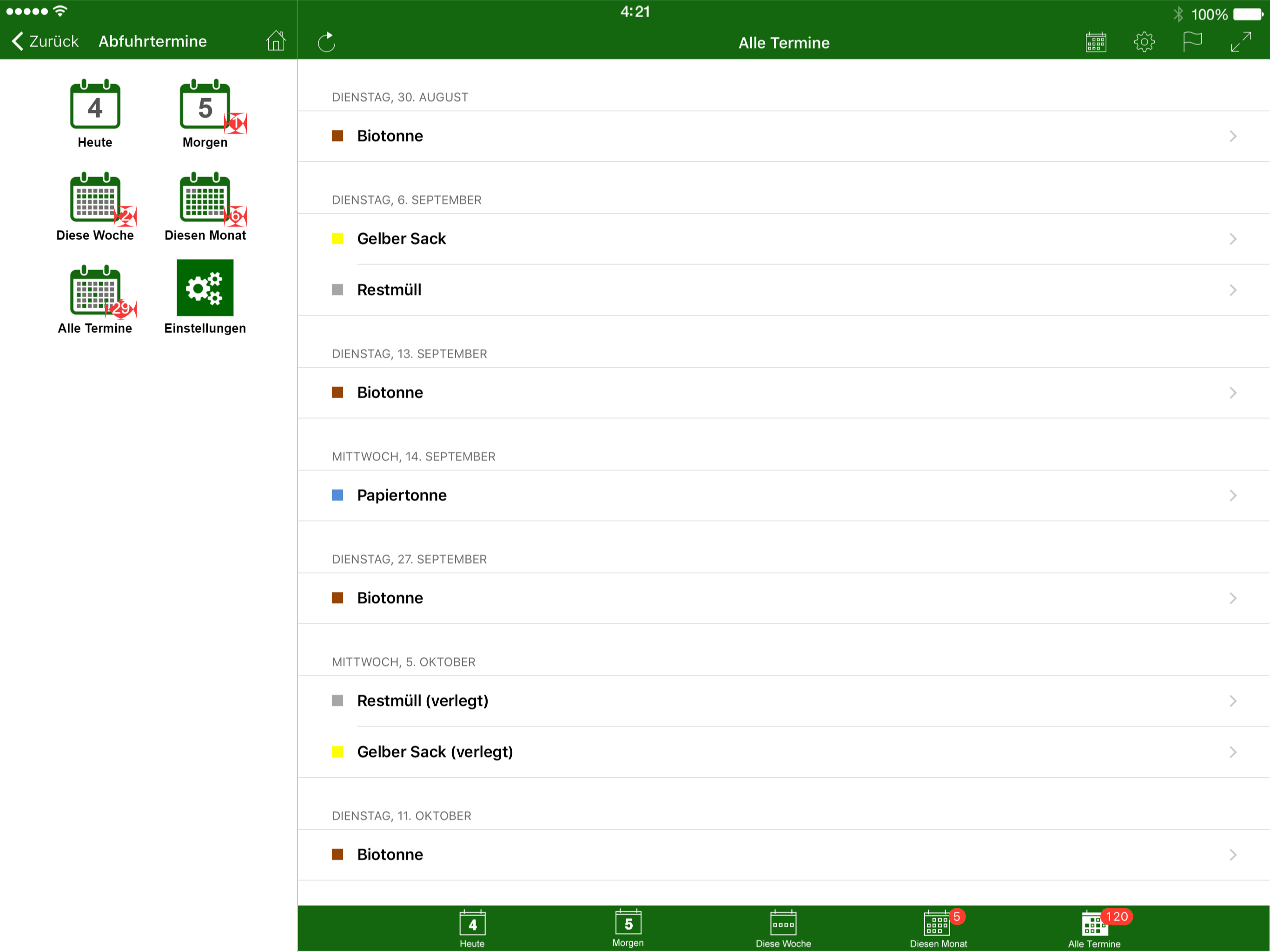 Abfall App OL screenshot 7