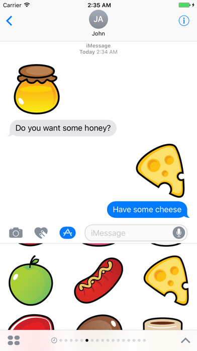 Screenshot #2 pour Sticker Me: Cute Food