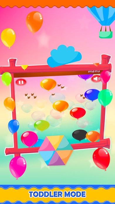 Pop Balloon Fun For Kids Games iPhone screenshot
