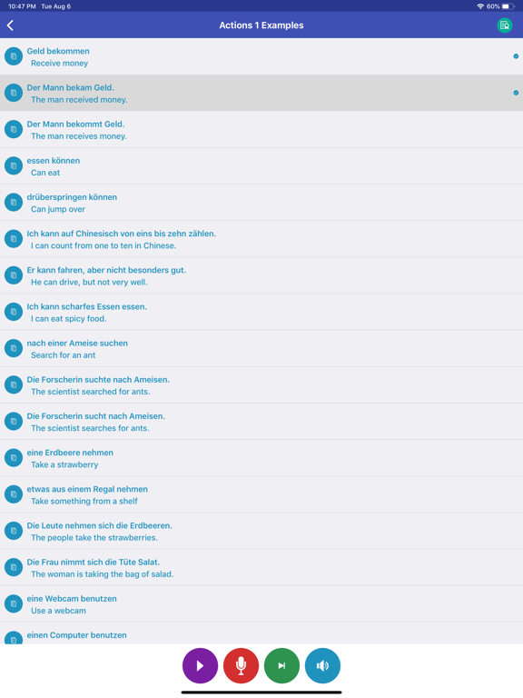 Learn German Daily iPad screenshot 5 - Education app
