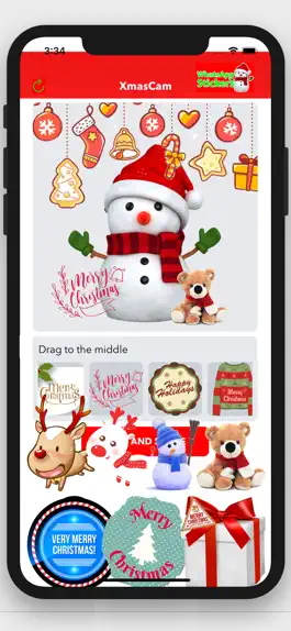 Game screenshot XmasCam-Christmas New Year Cam apk