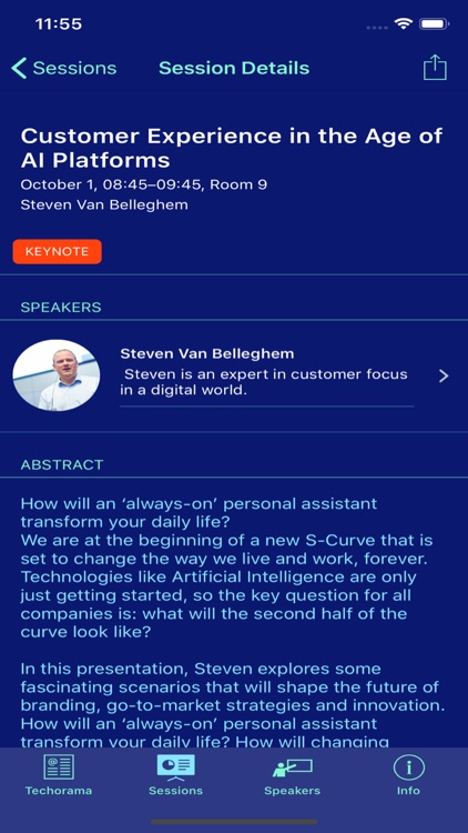 Techorama conference app