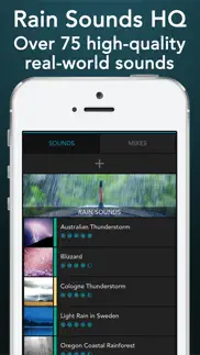 rain sounds hq: sleep aid iphone screenshot 1