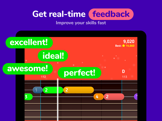 Screenshot #6 pour MelodiQ: Real Guitar Teacher