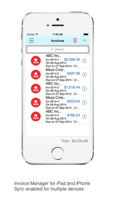 Screenshot #1 pour Cloud Invoice: Invoice and PDF