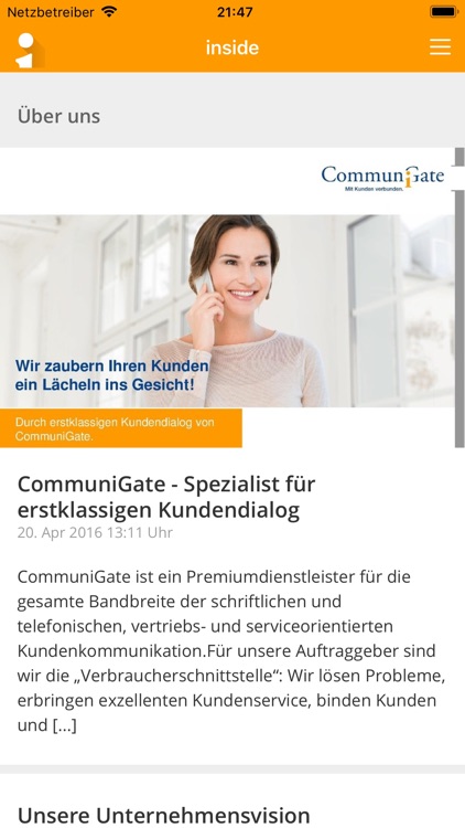 inside - Die CommuniGateApp