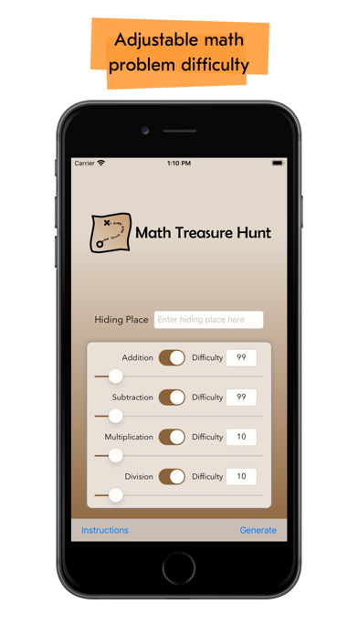Screenshot #1 pour Math Treasure Hunt