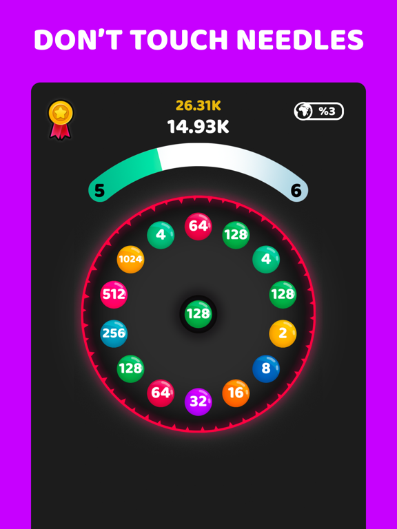 2048 Circle Blast iPad screenshot 5 - Games app