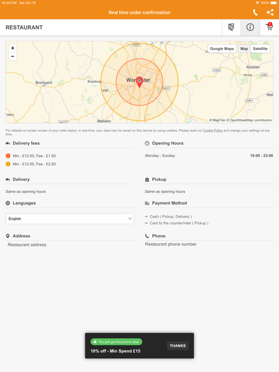 Screenshot #6 pour Cheng Ye Chinese Restaurant