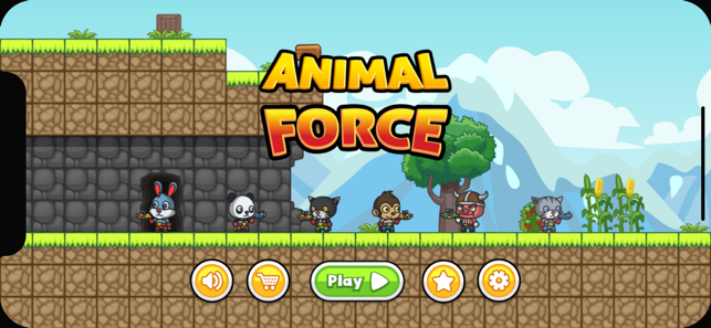 Animal Force: Jump N' Gun Game(圖1)-速報App