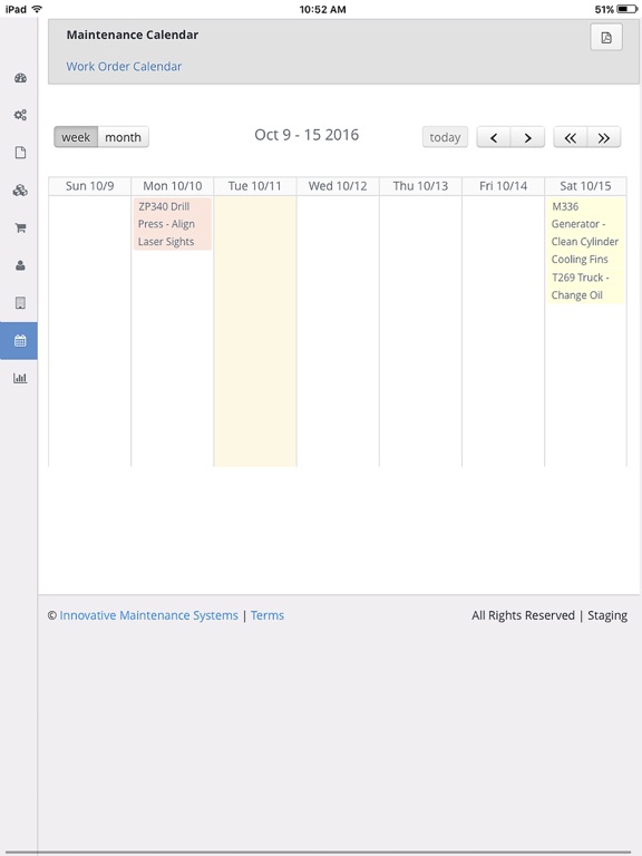 Maintenance Pro Web iPad screenshot 5 - Productivity app