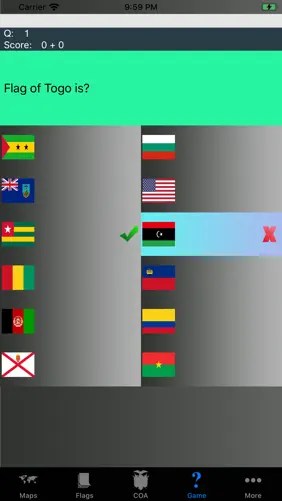Country Flags, Maps, COA Quiz screenshot 4