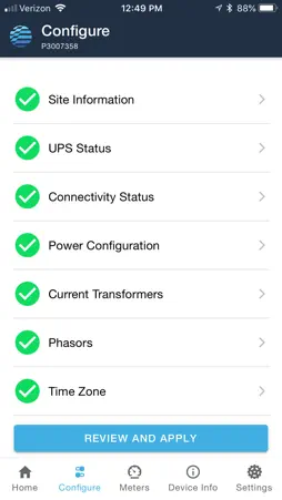 Powerside Commissioning screenshot 2