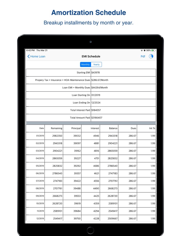 Screenshot #5 pour Loan  Calculator -
