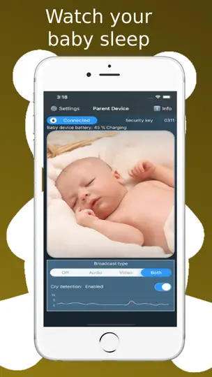 Captura de pantalla de Simple Baby Monitor en iPhone 1