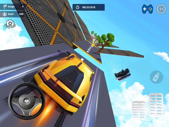 Car Stunts 3D - Sky Parkour iPad app afbeelding 2