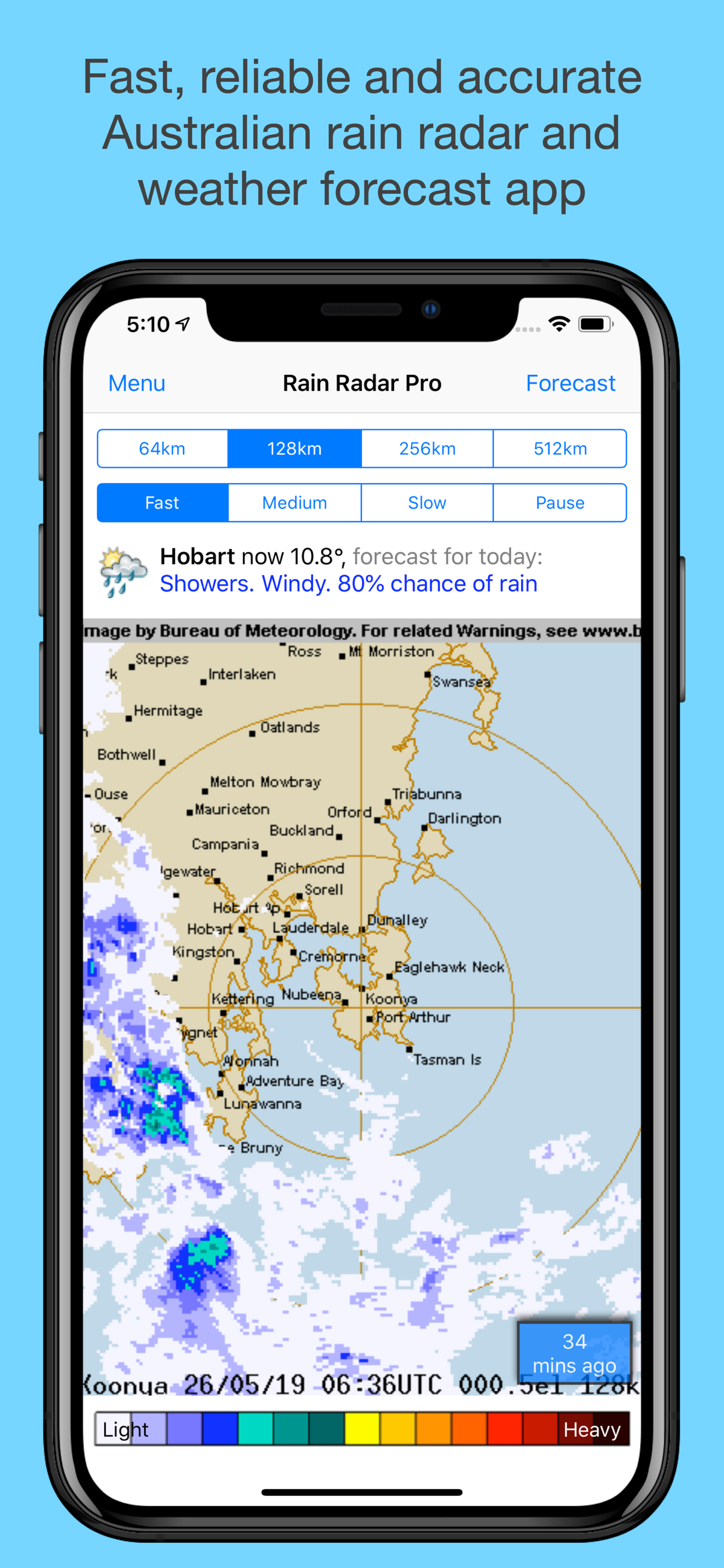 Rain Radar Lite - Aus Weather