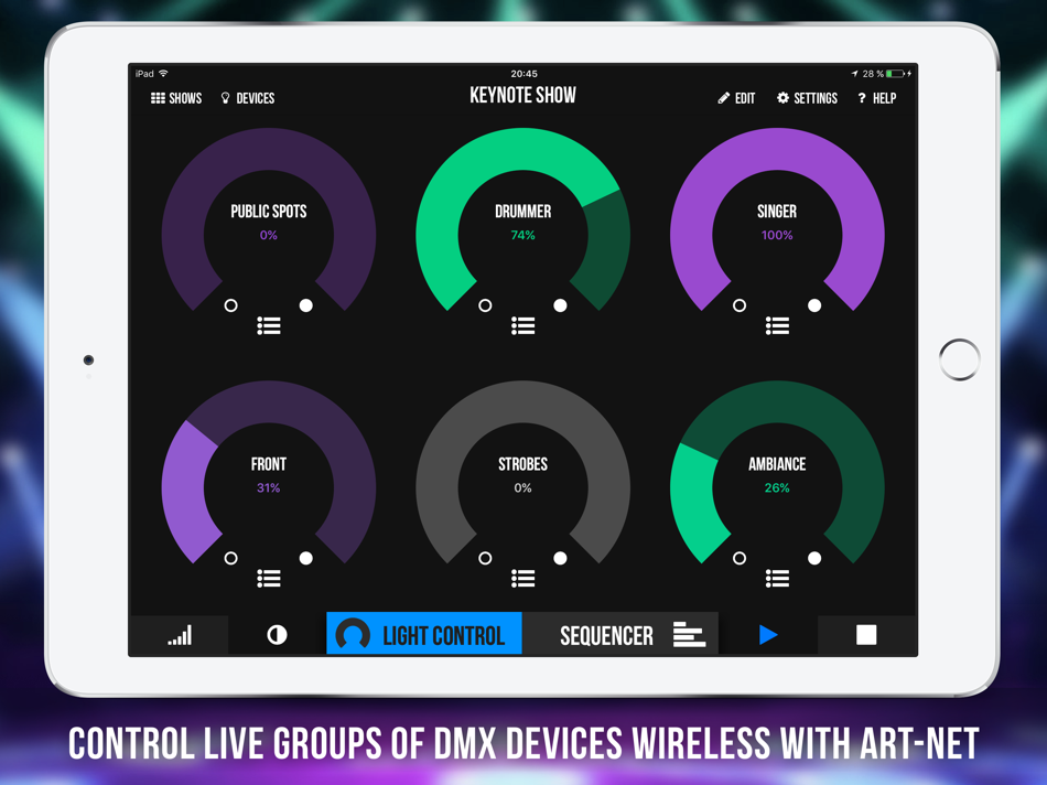 #2. Photon - DMX Light Controller (iOS) Bởi: StudiOS