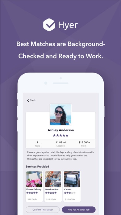 Hyer Job Search Screenshot