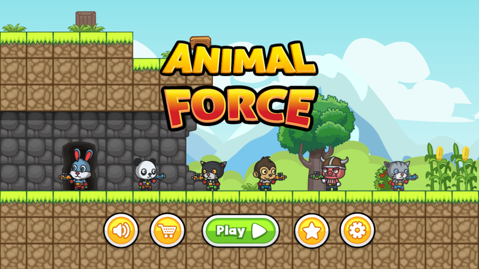 Animal Force: Jump N' Gun Game - 1.1 - (iOS)