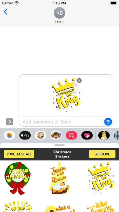Screenshot #3 pour Christmas Stickers ·