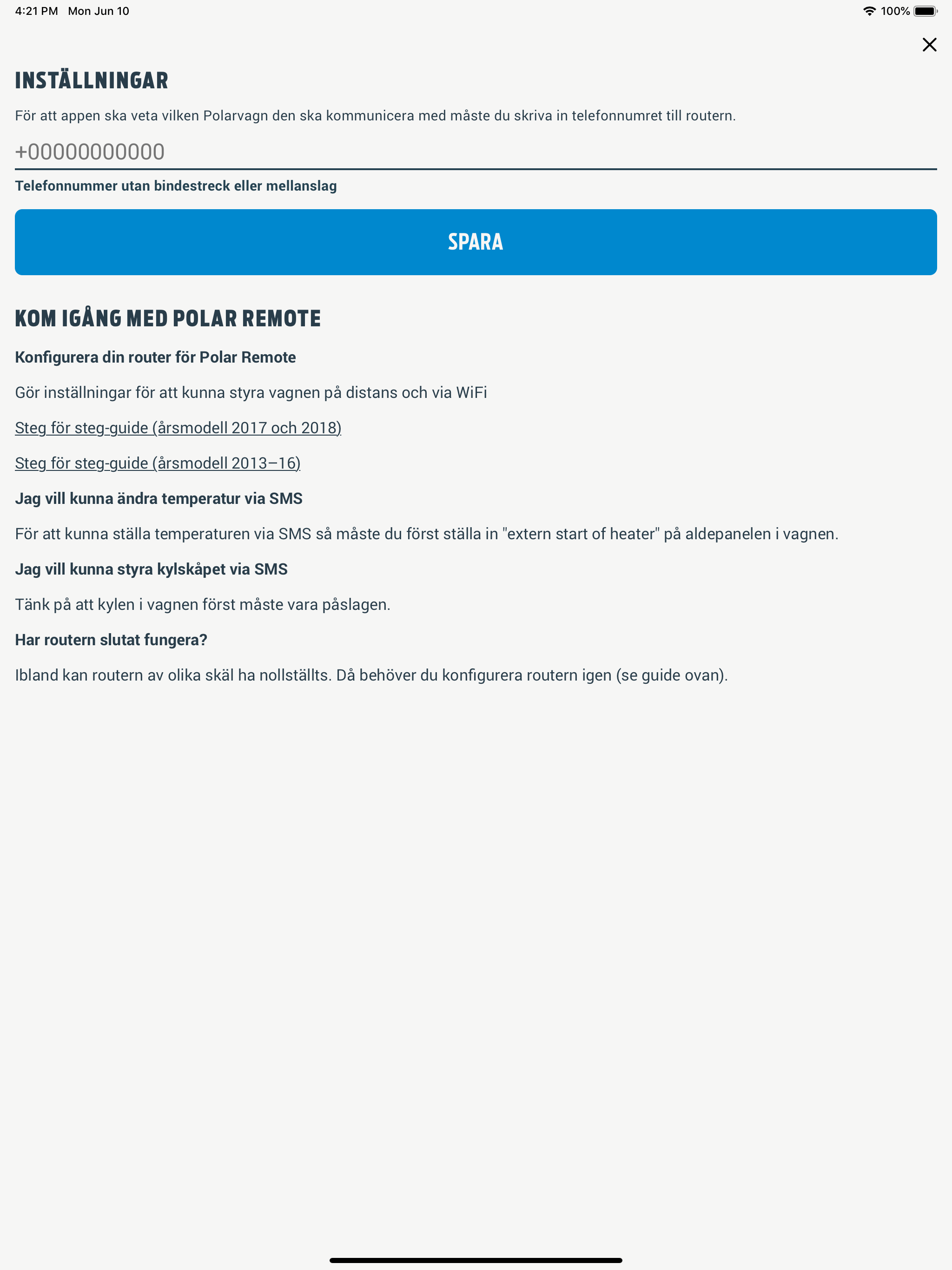 Polar Remote