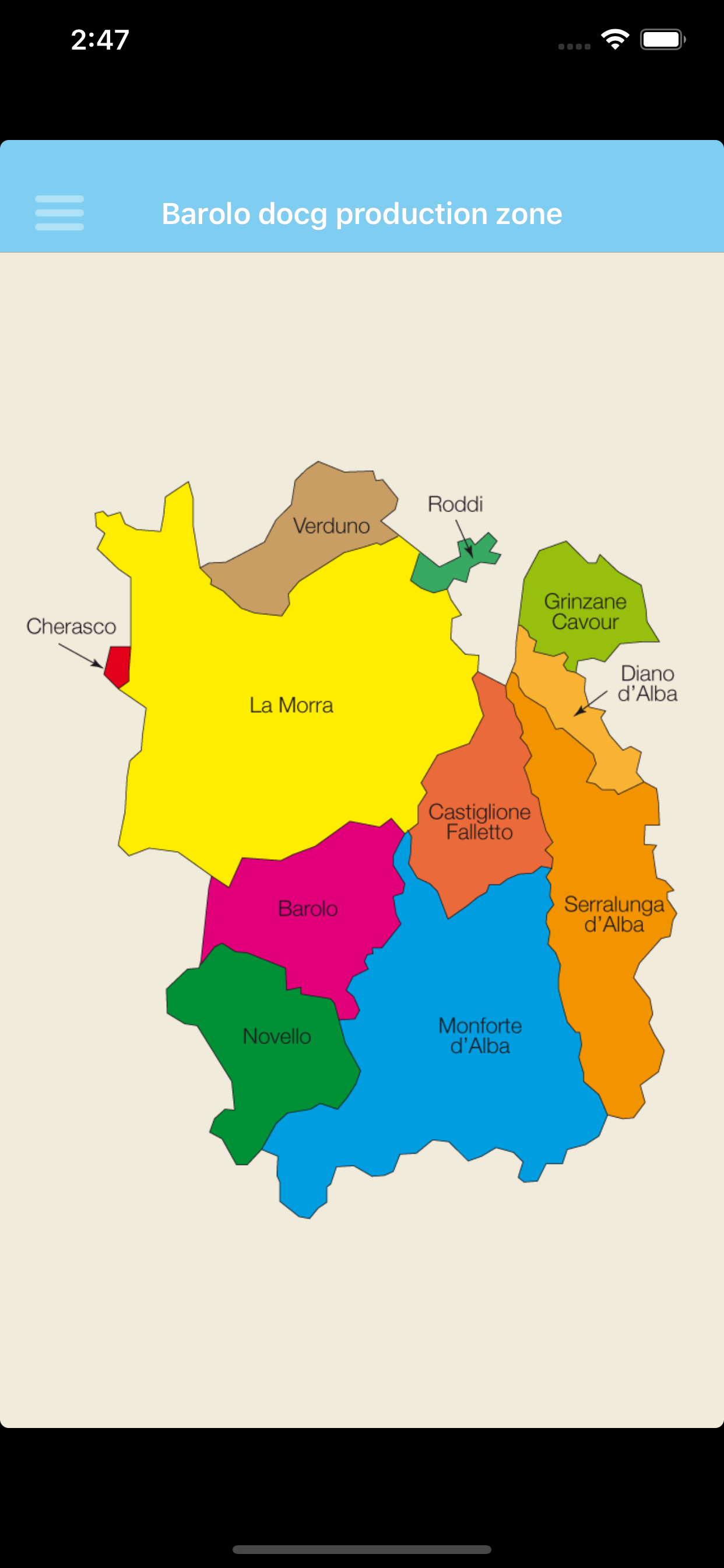 Enogea Barolo docg Map