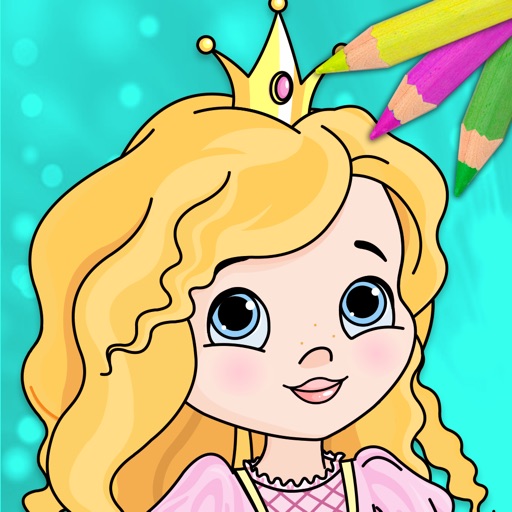 Magic Princess Coloring Books iOS App