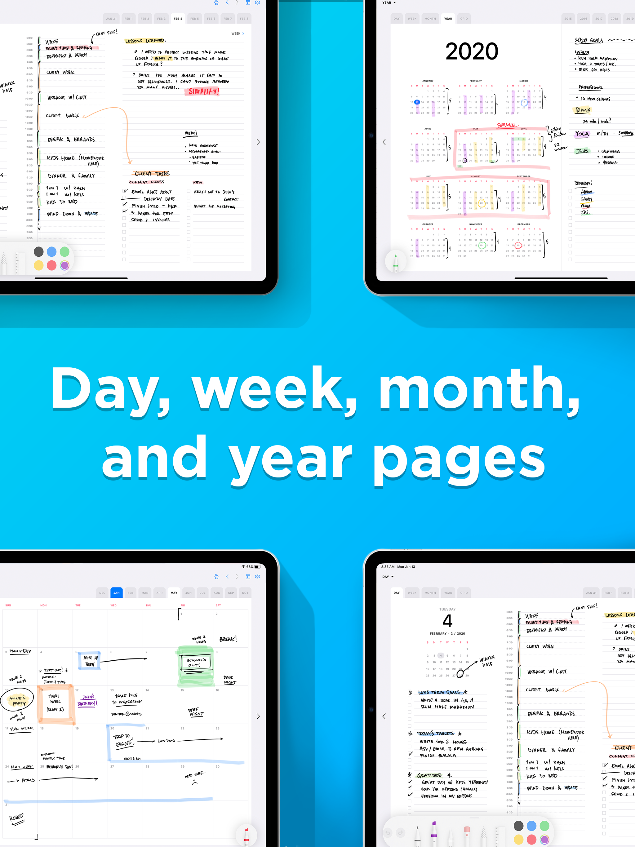 Pencil Planner & Draw Calendar