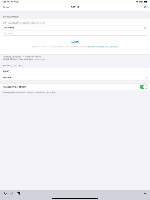 LocusCast iPad screenshot 1 - Music app