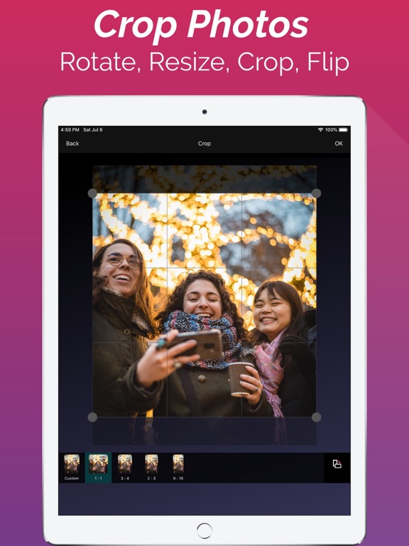 Selfie Cam - Beauty Camera iPad screenshot 5 - Photo & Video app