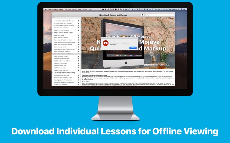Tutor for Mojave Screenshot
