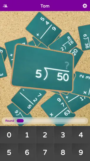Captura de pantalla de TouchNumbers Flash Cards en iPhone 3
