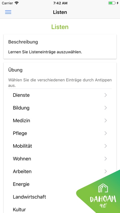 Dahoam 4.0 - Wischapp