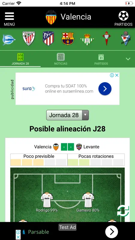 Fútbol Fantasy screenshot 2 of 3