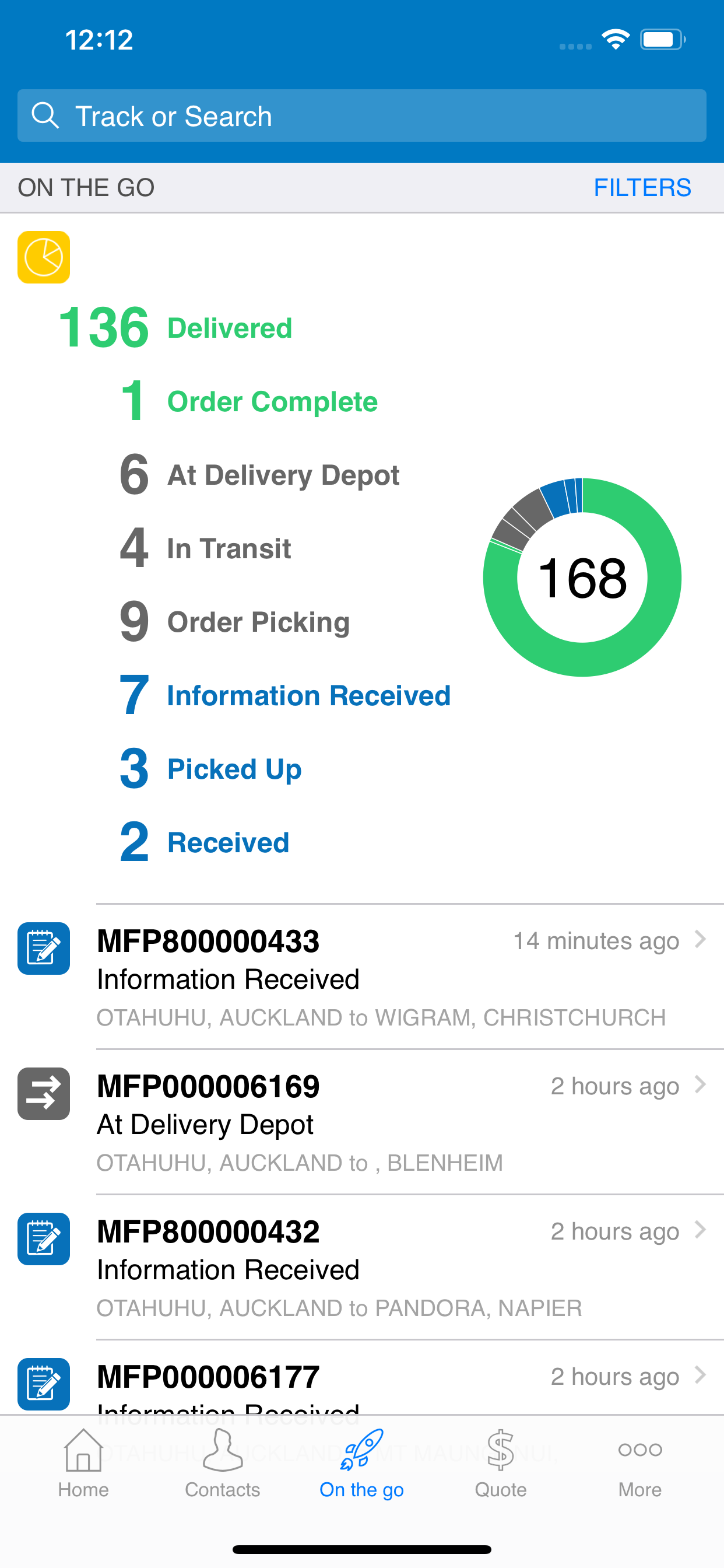 Mainfreight screenshot 3