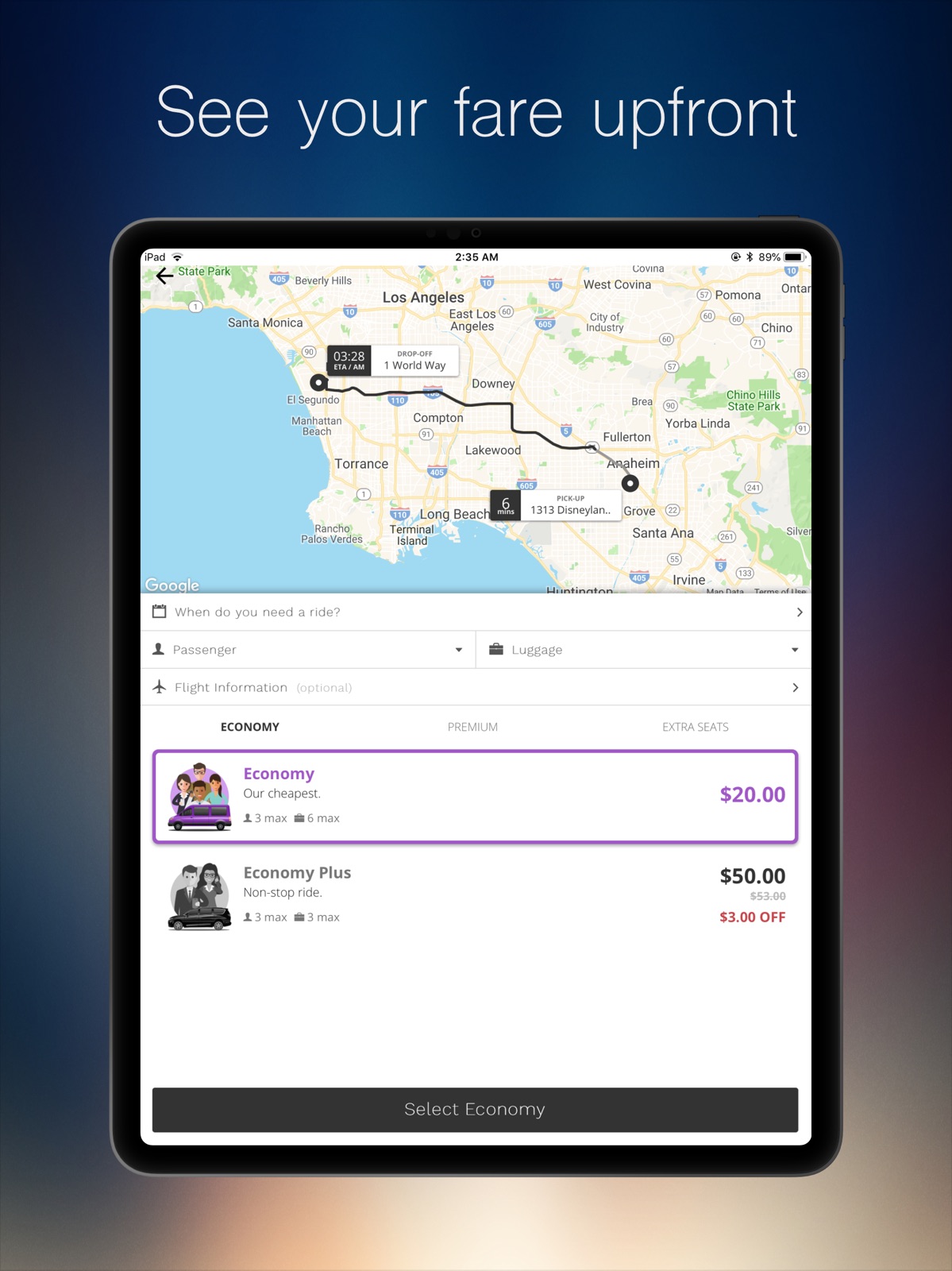 Shuttle2Anywhere ipad screenshot 3