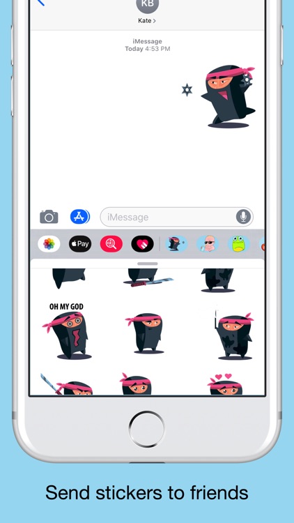 Ninja emoji - Attack stickers screenshot-3